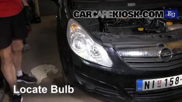 2008 Opel Corsa D 1.2L 4 Cyl. Lights Fog Light (replace bulb)
